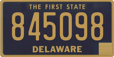 DE license plate 845098
