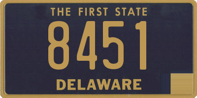 DE license plate 8451