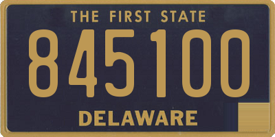 DE license plate 845100