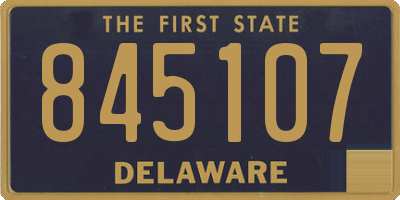 DE license plate 845107