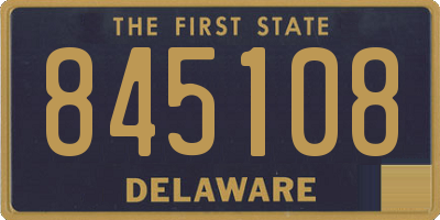 DE license plate 845108
