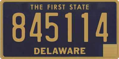 DE license plate 845114