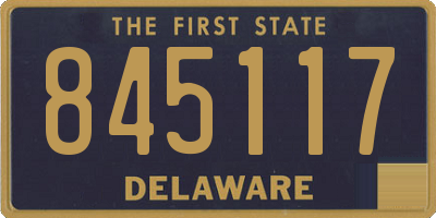 DE license plate 845117