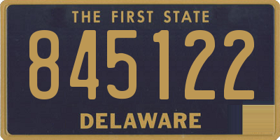DE license plate 845122