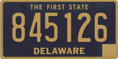 DE license plate 845126