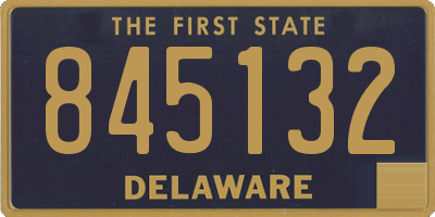 DE license plate 845132
