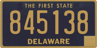 DE license plate 845138