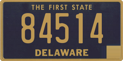 DE license plate 84514