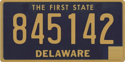DE license plate 845142
