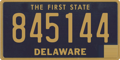 DE license plate 845144