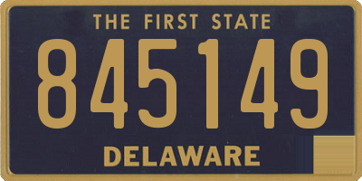 DE license plate 845149
