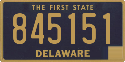 DE license plate 845151
