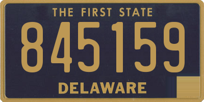 DE license plate 845159