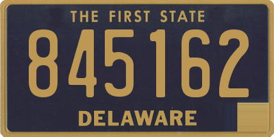 DE license plate 845162