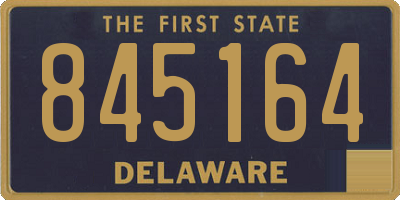 DE license plate 845164