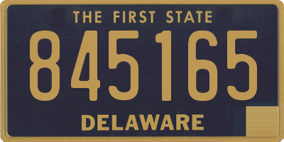 DE license plate 845165