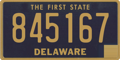 DE license plate 845167