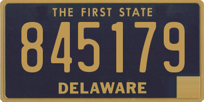 DE license plate 845179
