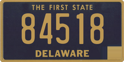 DE license plate 84518