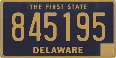 DE license plate 845195