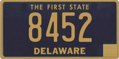 DE license plate 8452