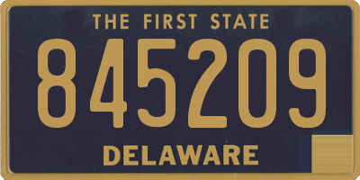 DE license plate 845209