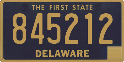 DE license plate 845212
