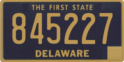 DE license plate 845227