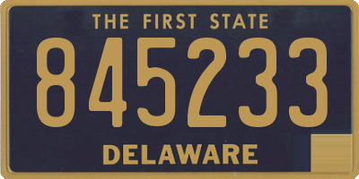 DE license plate 845233