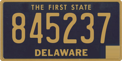 DE license plate 845237