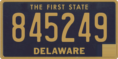 DE license plate 845249