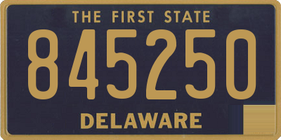 DE license plate 845250