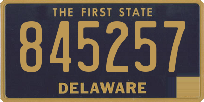 DE license plate 845257