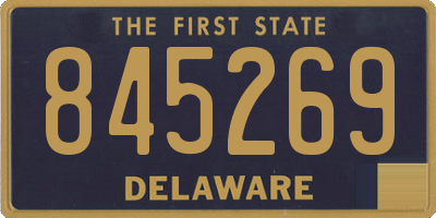 DE license plate 845269