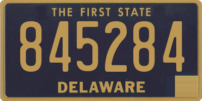 DE license plate 845284