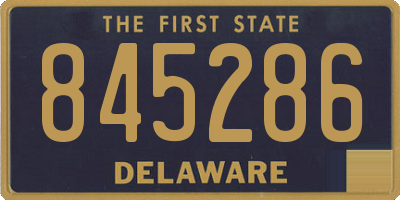 DE license plate 845286
