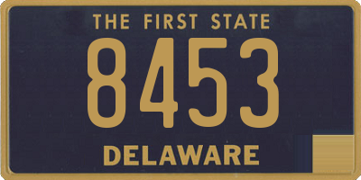 DE license plate 8453