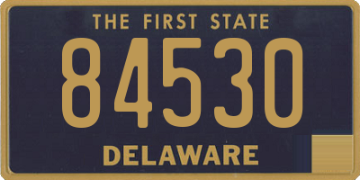 DE license plate 84530