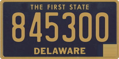 DE license plate 845300