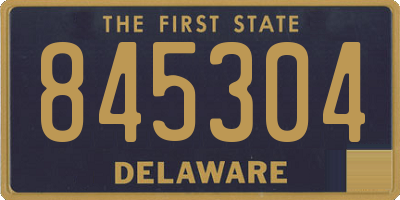 DE license plate 845304