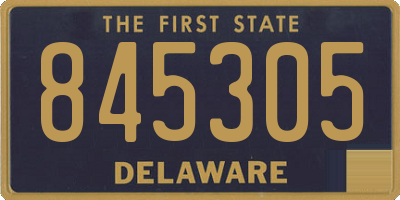 DE license plate 845305
