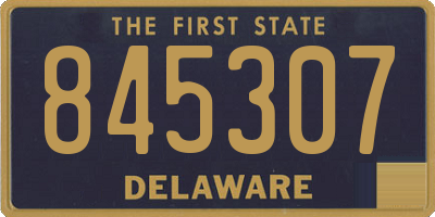 DE license plate 845307