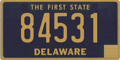 DE license plate 84531