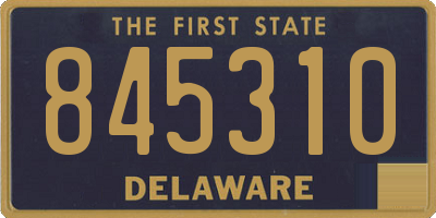 DE license plate 845310