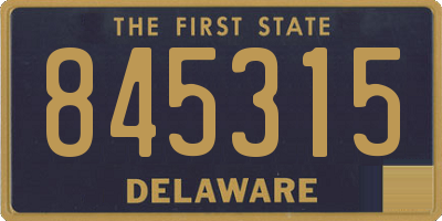 DE license plate 845315