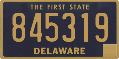 DE license plate 845319