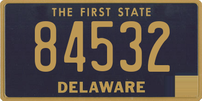 DE license plate 84532