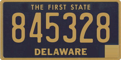 DE license plate 845328