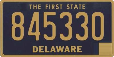 DE license plate 845330