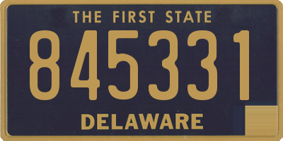 DE license plate 845331